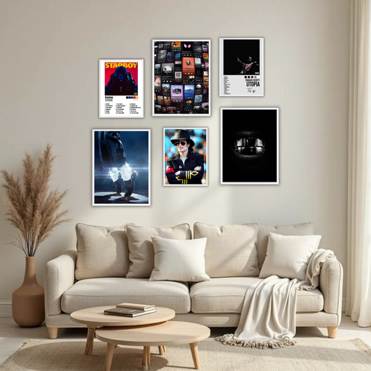 Music Legends Gallery Wall Frame Set – Set of 6