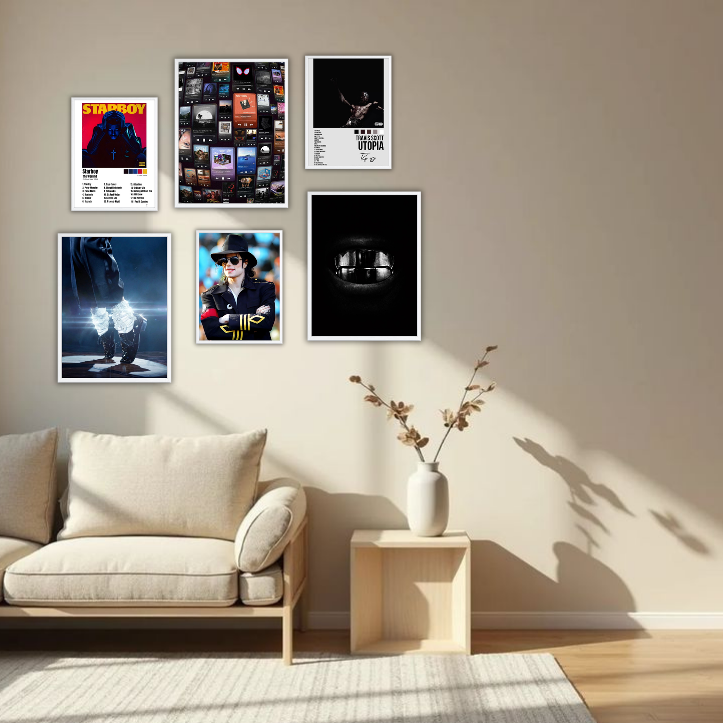 Music Legends Gallery Wall Frame Set – Set of 6