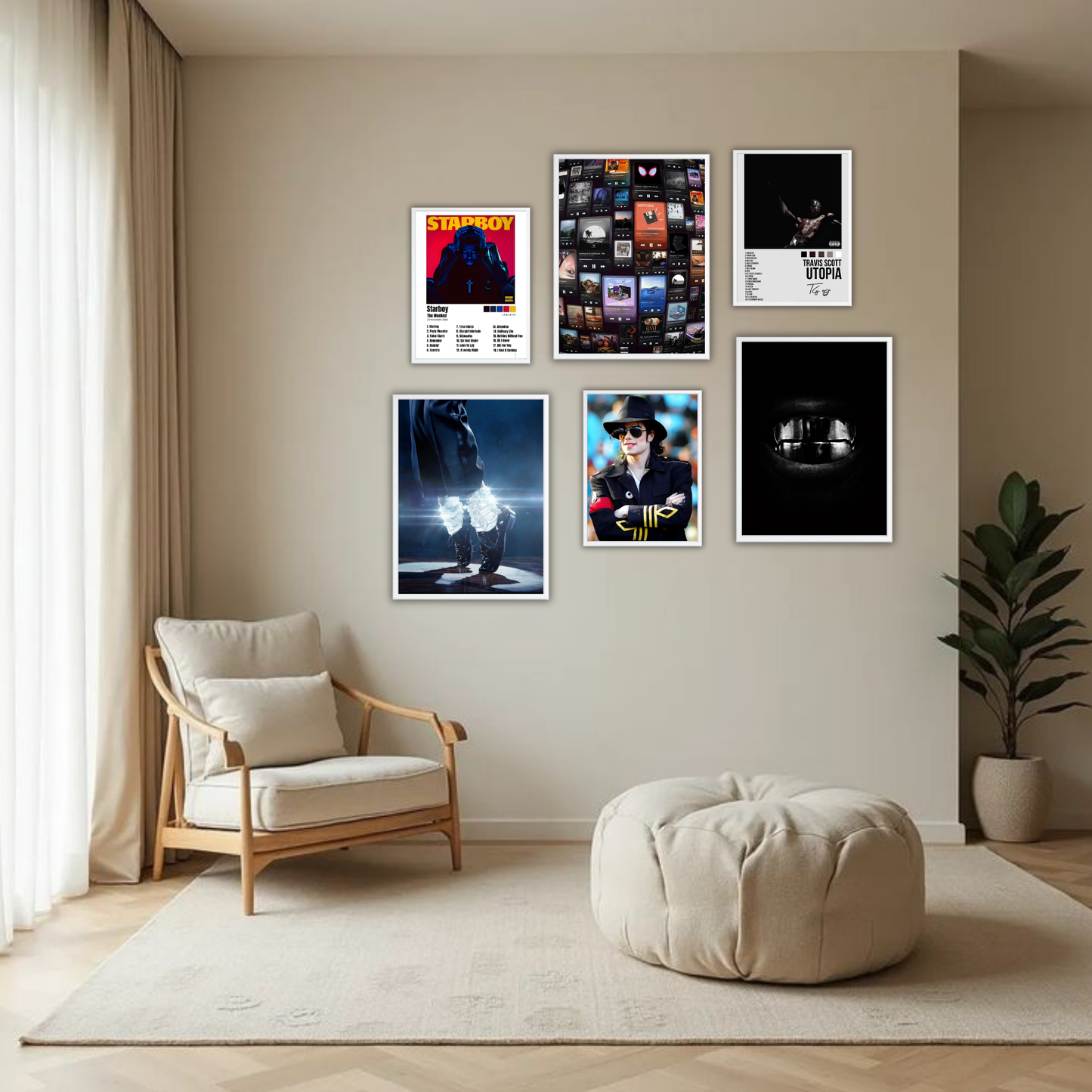 Music Legends Gallery Wall Frame Set – Set of 6